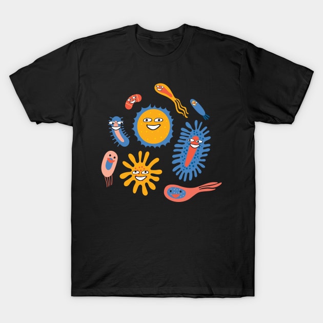 Fun Bacteria Microbiology Chemistry T-Shirt by MooonTees